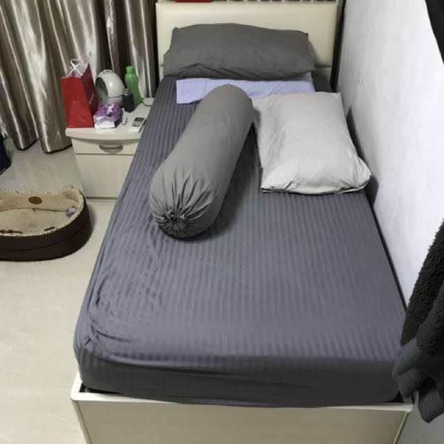 Must Clear Double Single Bed Frame Storage Pull Out Bed Furniture Beds Mattresses On Carousell