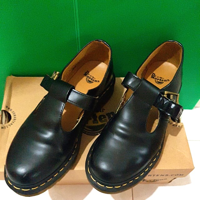 Dr Martens Polley Black (Mary Jane), Women's Fashion, Footwear, Loafers ...