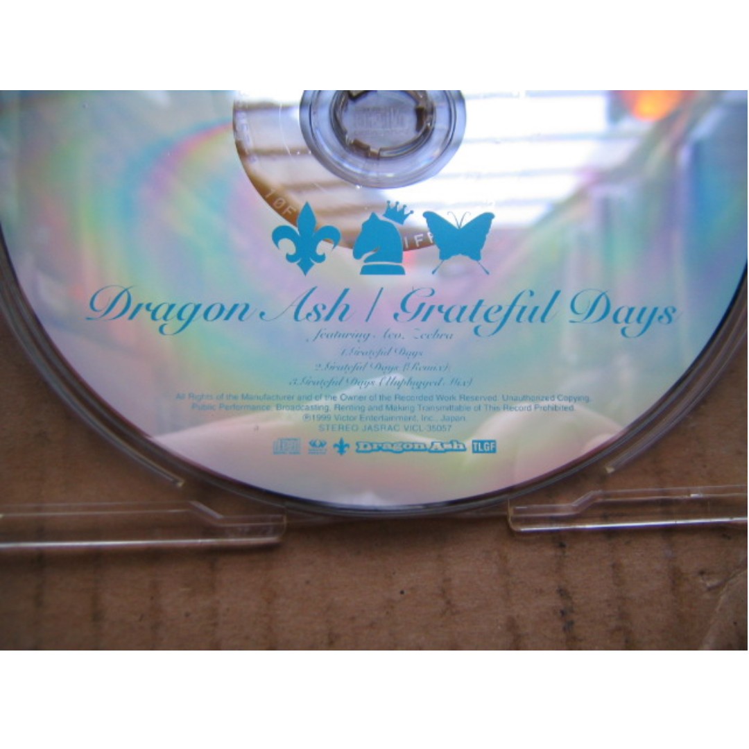 Dragon Ash - Grateful Days CD Single (日本版), 興趣及遊戲, 收藏品