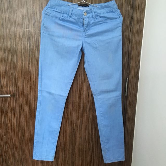 sky blue jeans pants