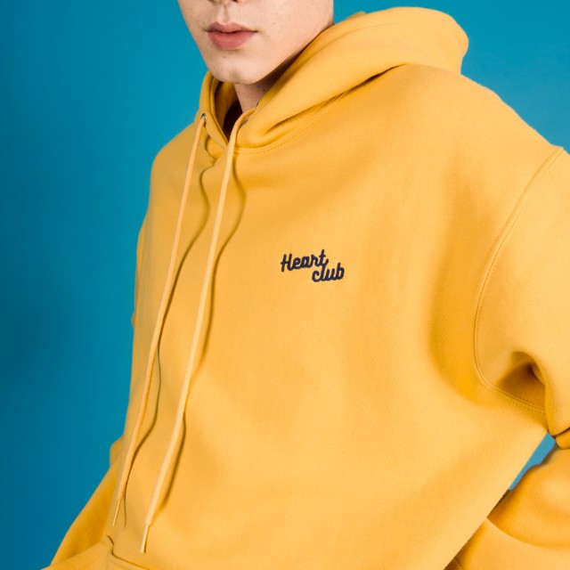 MIXXMIX Yellow Heart Club Hoodie M