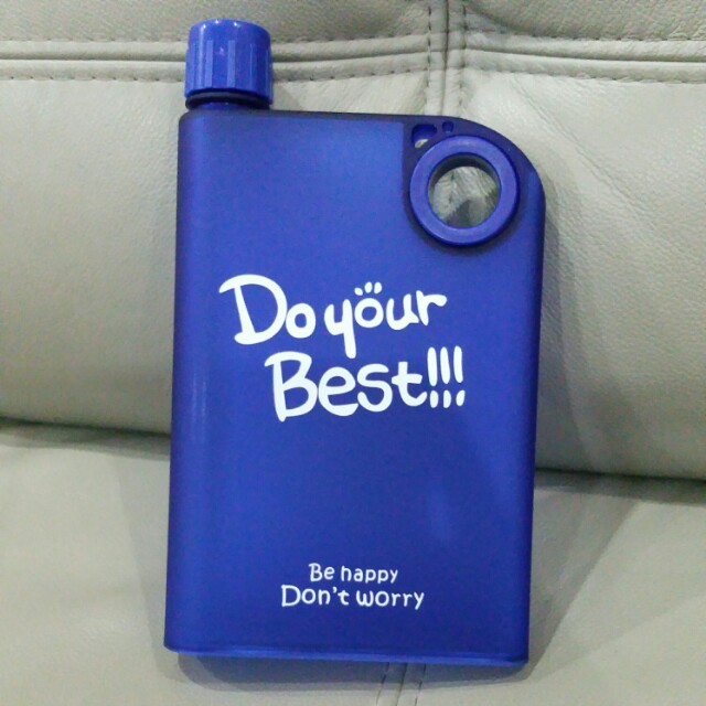 Notebook Portable Cup Doyour Best Botol Minum 380ml Biru Doff
