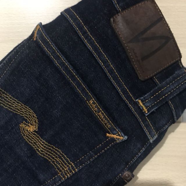 Tight long john twill rinsed top