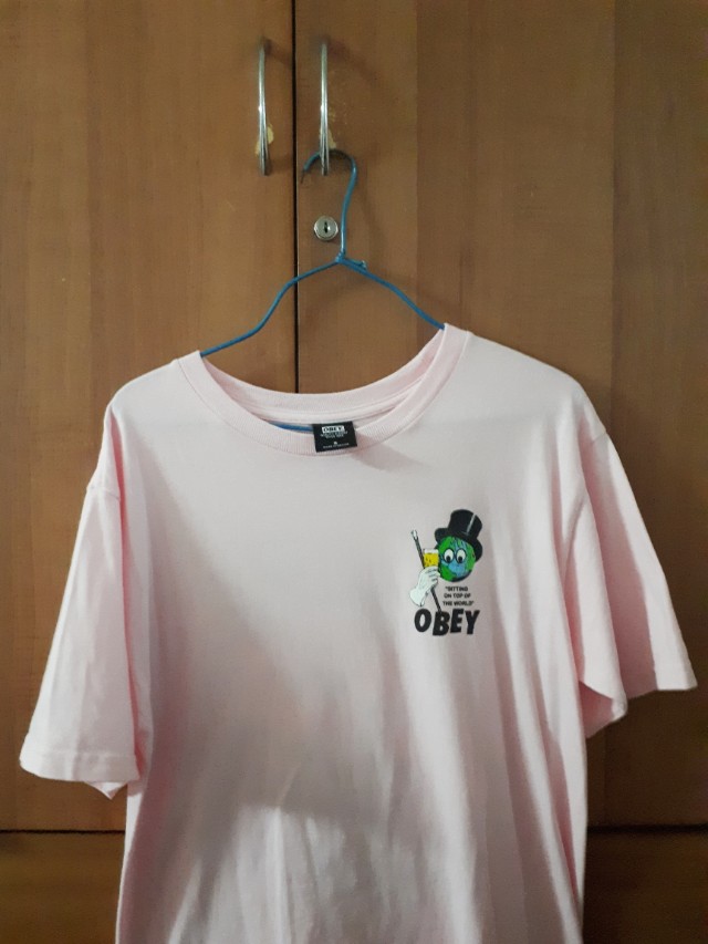 Obey Sitting On Top Of The World Sh Men S Fashion Clothes On