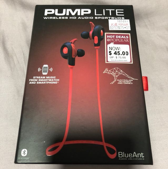 Pump lite wireless best sale hd audio sportbuds