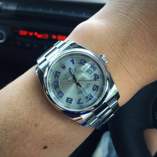 rolex 116200 silver