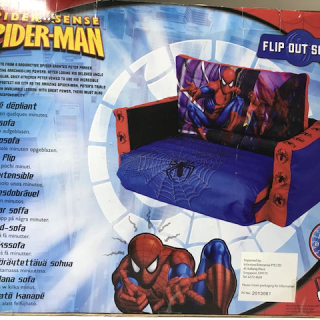 Spiderman flip out top sofa