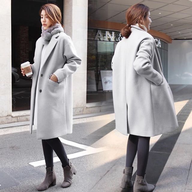 korean long coat trend