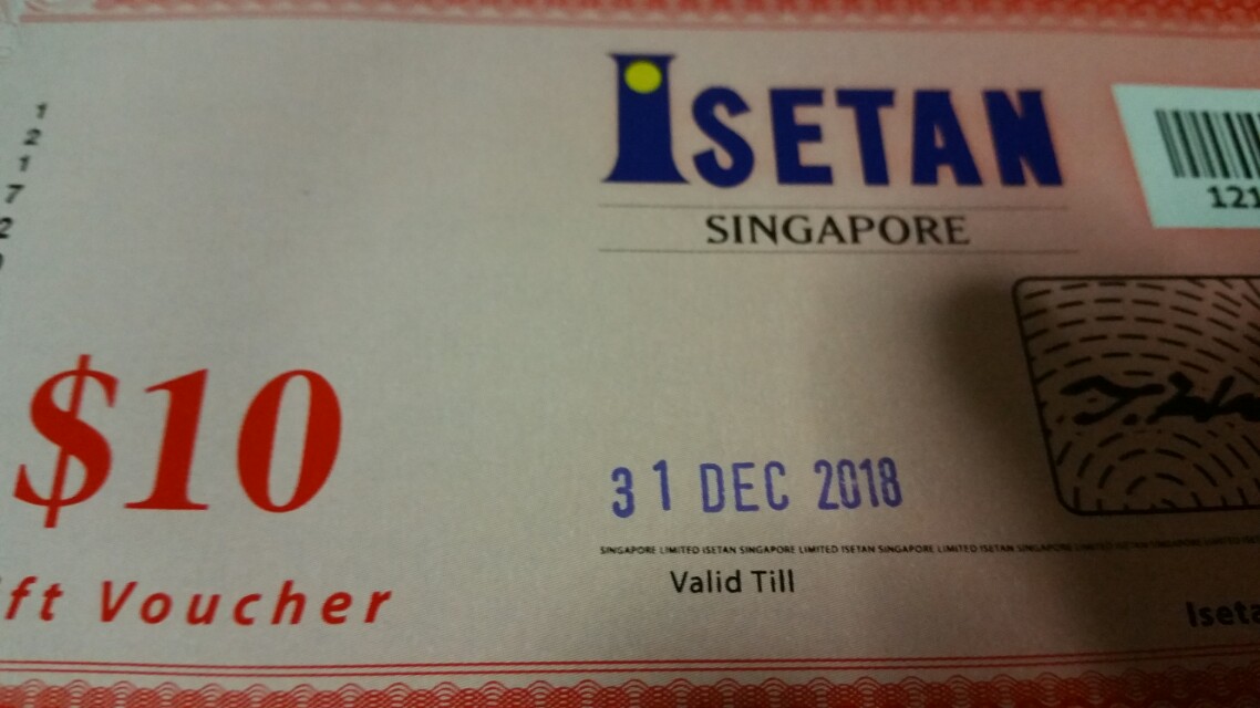 Wtt 100 Isetan Voucher Expiry 31st Dec 18 Entertainment Gift
