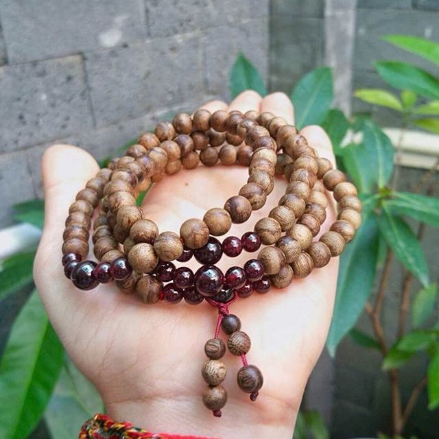 Garnet shop stone mala