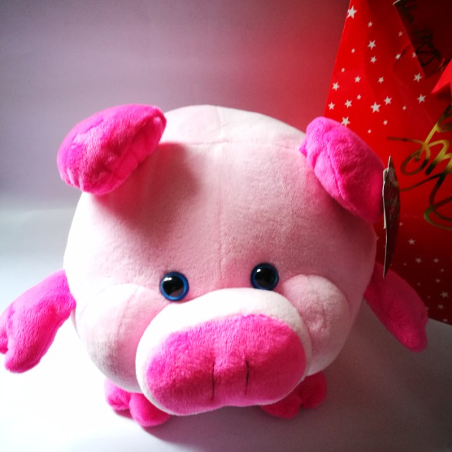 blue magic pig stuff toy