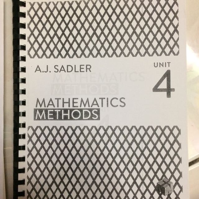 Ausmat Mathematics Methods Unit 3&4, Hobbies & Toys, Books & Magazines, Textbooks on Carousell