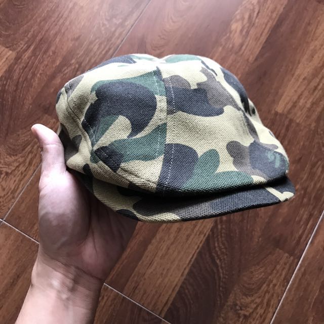 camo newsboy cap