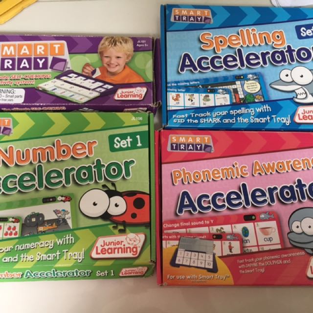 Smart learning tray spelling, maths, Hobbies & Toys, Books