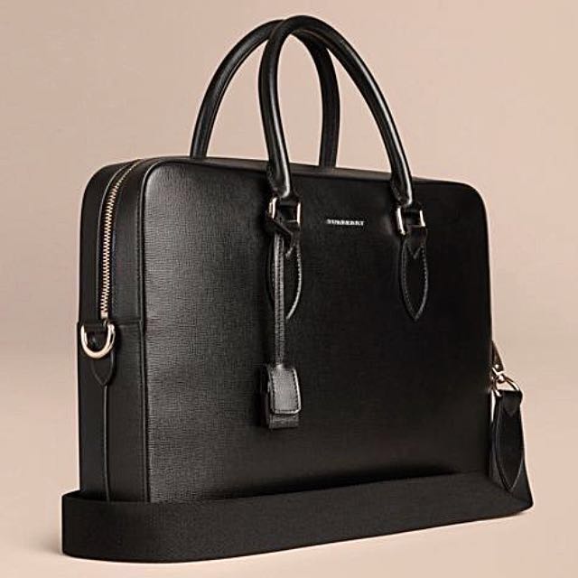 Burberry London Leather Briefcase 