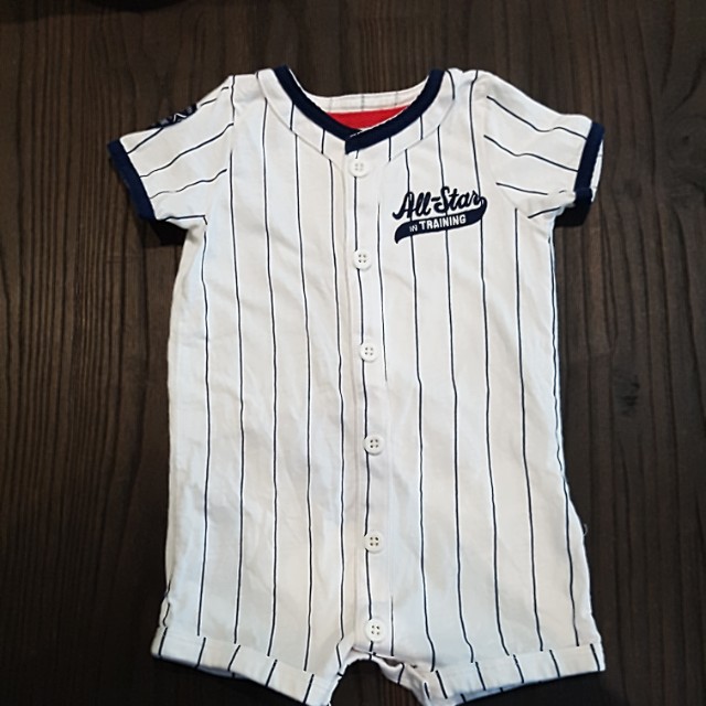 baby baseball romper