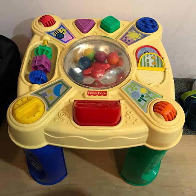 fisher price walk around table