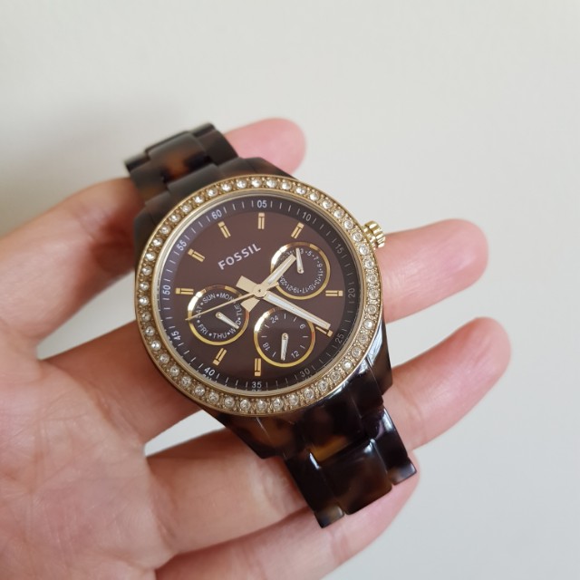 FOSSIL BROWN LEOPARD WATCH
