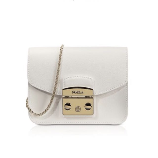 Furla hotsell white handbag