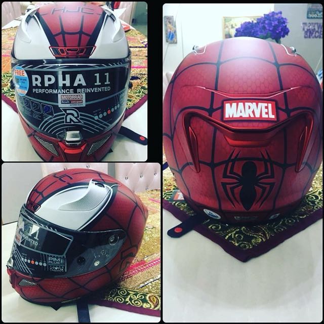 spiderman full face helmet