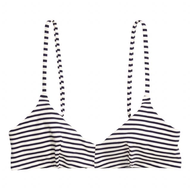 h&m striped swimsuit