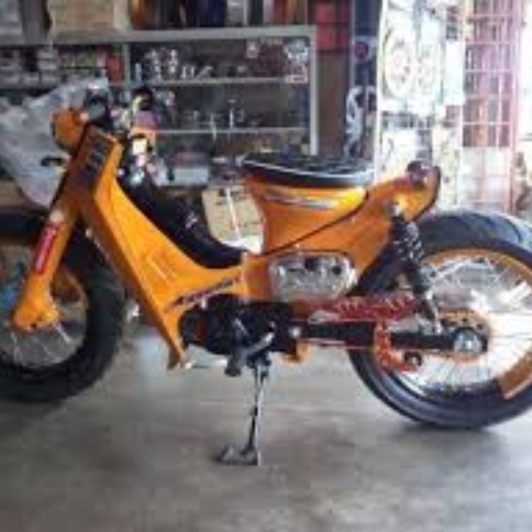 Honda 70an Modif Orangee Motor Di Carousell