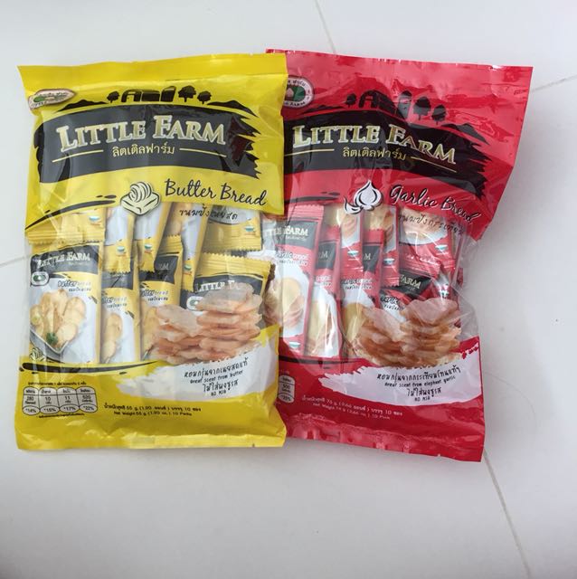 Little Farm Butter & Garlic Bread (From Thailand), Food & Drinks