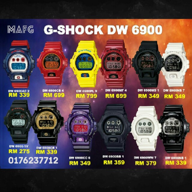 casio g shock 6900 series