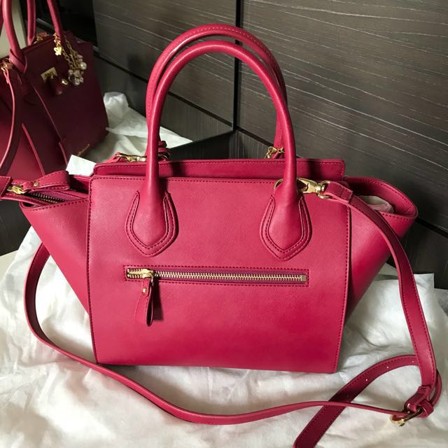 Samantha Vega Bag - shoulder bag red/pink colour, Women's Fashion, Bags ...