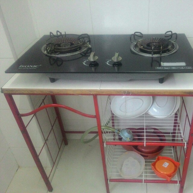 Satu Set Termasuk Rak Letak Pinggan Kitchen Liances On Carou