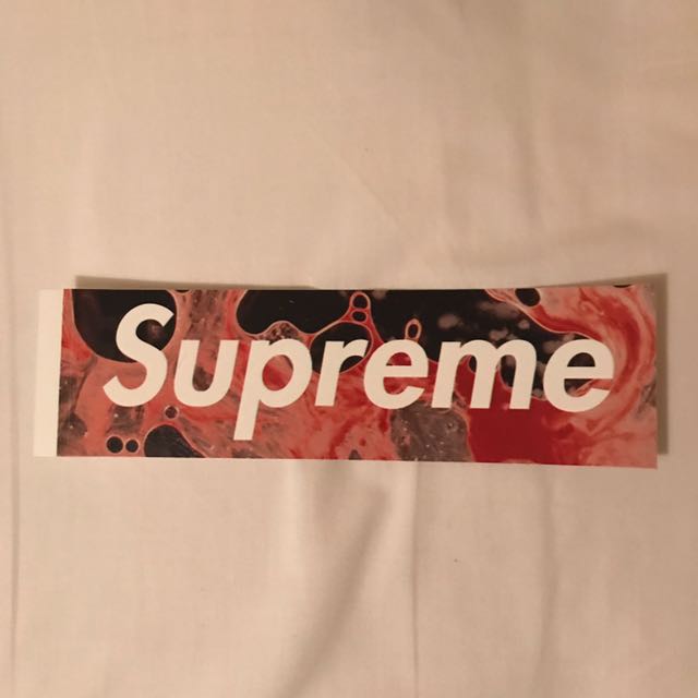supreme blood and semen sticker