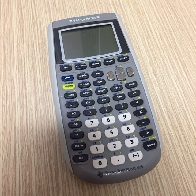 Texas Instruments T1 84 Plus Pocket Se Graphing Calculator Texas Instruments T1 84 Plus Pocket Se