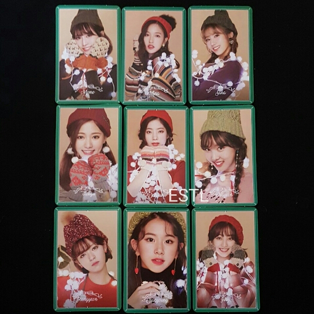 Twice Merry Happy Special Ver Official Photocards Full Set Hobbies Toys Memorabilia Collectibles K Wave On Carousell