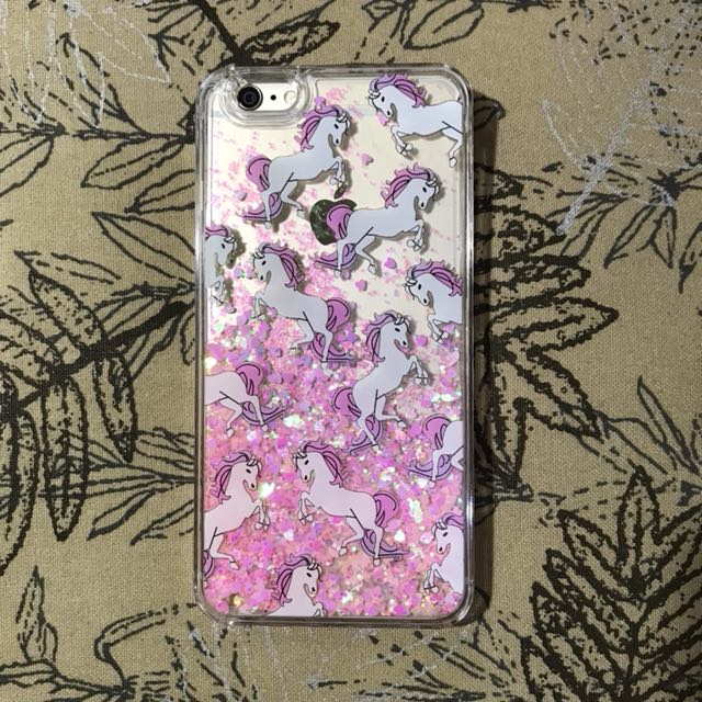 Unicorn Glitter Aqua Case Iphone 6 Plus Fesyen Wanita Tas
