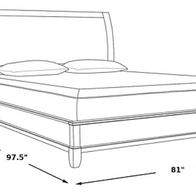 US King Size Bedroom Set Whitmore Cherry Platform, Furniture & Home