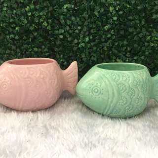 Medium-sized Ceramic Fish Vase