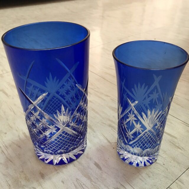 江戶切子玻璃杯 古董收藏 收藏品在旋轉拍賣