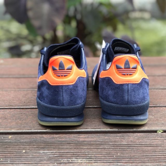 Adidas jeans shoes blue and deals orange