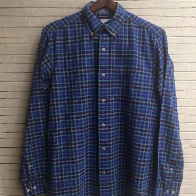 Blue squared shirt Clearance