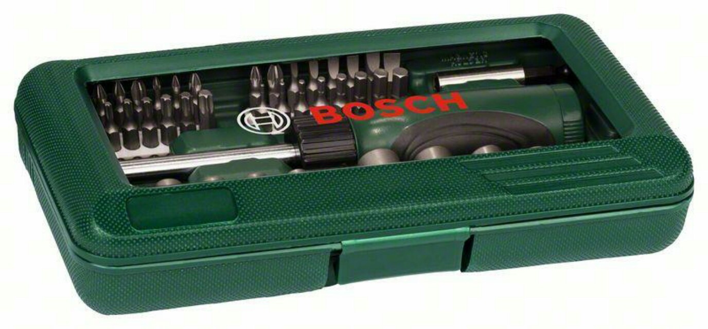 Bosch 46pcs Screwdriver Set Hand Tool Kit Nutsetter Set 017 377