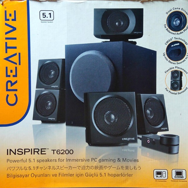 Creative T6200 5.1 speaker Audio Soundbars Speakers