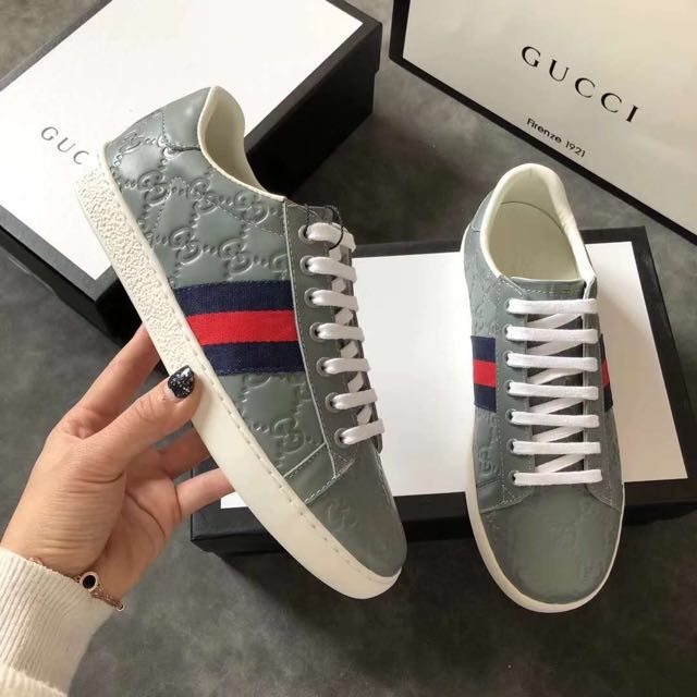gucci ace sneakers grey
