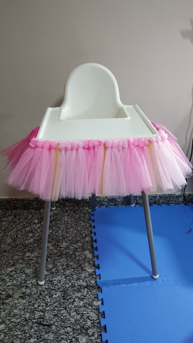 High Chair Pink Tutu Skirt