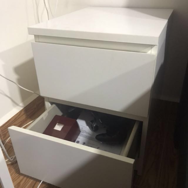 Ikea Drawer Bedside Multifunctional Furniture Shelves Drawers On Carousell