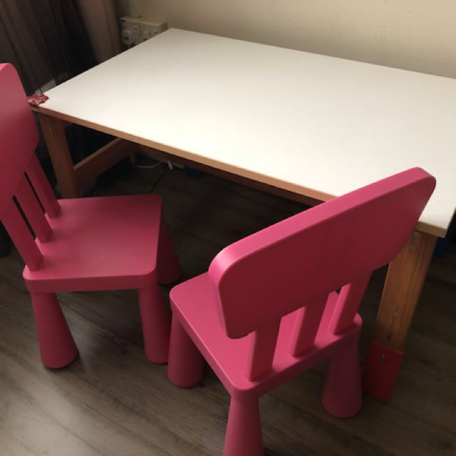 Ikea Kid Study Table Chairs Furniture Tables Chairs On Carousell
