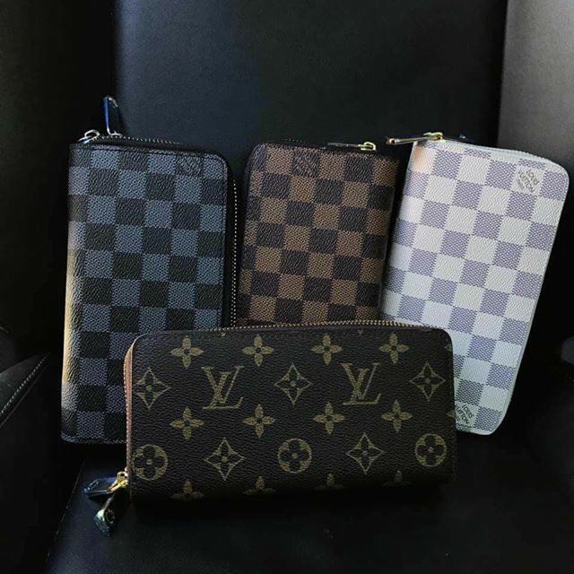 LLQ Louis Vuitton double zipper wallet Class A