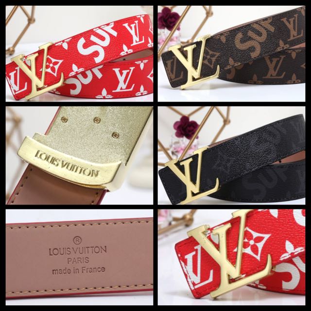 louis vuitton and supreme belt
