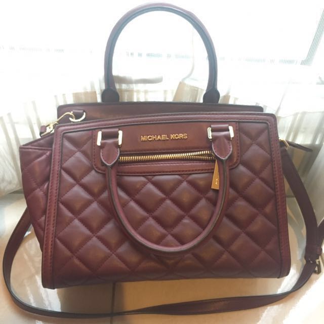 Michael kors quilted top bag selma