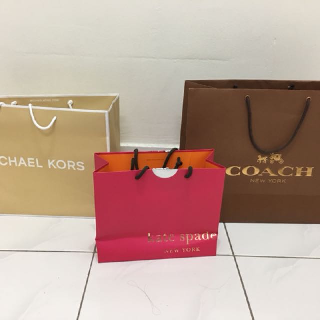 Coach top plastic bag