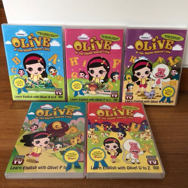 Olive The Rhyme Rescue Crew Educational DVD Set Music Media CDs 